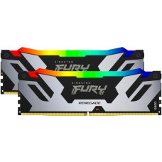 Kingston FURY DIMM 32 GB DDR5-6000 (2x 16 GB) Dual-Kit, Arbeitsspeicher(schwarz/silber, KF560C32RSAK2-32, Fury Renegade RGB, INTEL XMP)