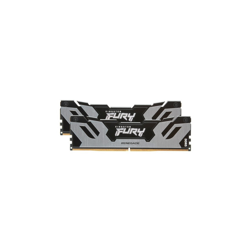 Kingston FURY DIMM 32 GB DDR5-6000 (2x 16 GB) Dual-Kit, Arbeitsspeicher(schwarz/silber, KF560C32RSK2-32, Fury Renegade Silver, INTEL XMP)