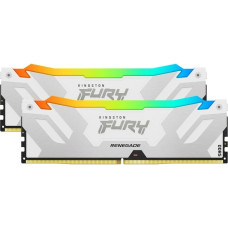 Kingston FURY DIMM 32 GB DDR5-6000 (2x 16 GB) Dual-Kit, Arbeitsspeicher(weiß, KF560C32RWAK2-32, Renegade RGB, INTEL XMP)