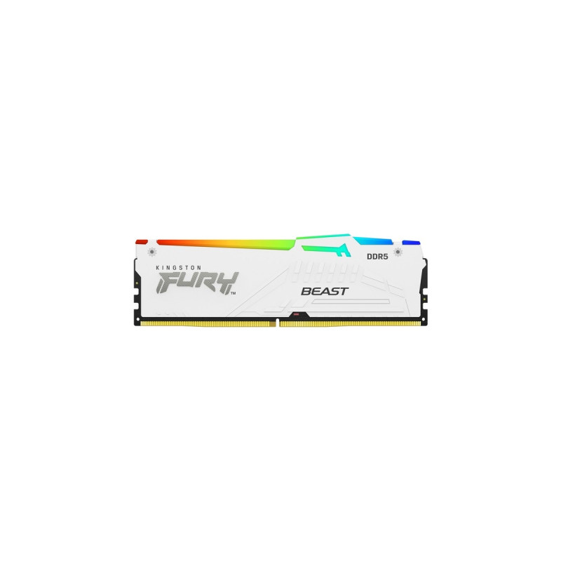 Kingston FURY DIMM 32 GB DDR5-6000, Arbeitsspeicher(weiß, KF560C36BWEA-32, Beast RGB, AMD EXPO)