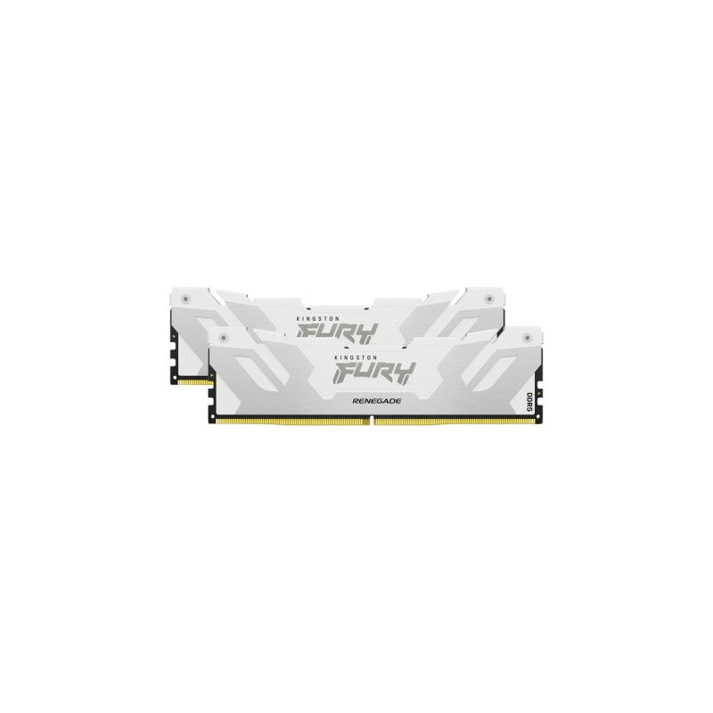Kingston FURY DIMM 32 GB DDR5-6400 (2x 16 GB) Dual-Kit, Arbeitsspeicher(weiß, KF564C32RWK2-32, Renegade, INTEL XMP)