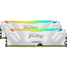 Kingston FURY DIMM 32 GB DDR5-6800 (2x 16 GB) Dual-Kit, Arbeitsspeicher(weiß, KF568C36RWAK2-32, Renegade RGB, INTEL XMP)