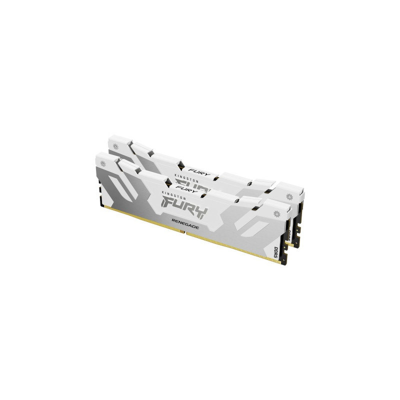 Kingston FURY DIMM 32 GB DDR5-6800 (2x 16 GB) Dual-Kit, Arbeitsspeicher(weiß, KF568C36RWK2-32, Renegade, INTEL XMP)