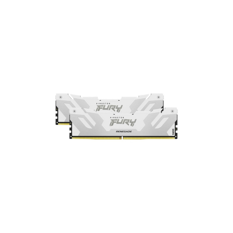Kingston FURY DIMM 32 GB DDR5-7200 (2x 16 GB) Dual-Kit, Arbeitsspeicher(weiß, KF572C38RWK2-32, Renegade, INTEL XMP)