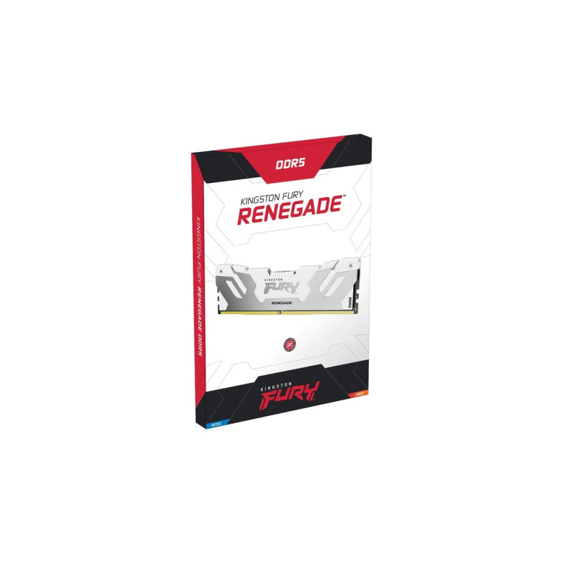 Kingston FURY DIMM 32 GB DDR5-7200 (2x 16 GB) Dual-Kit, Arbeitsspeicher(weiß, KF572C38RWK2-32, Renegade, INTEL XMP)