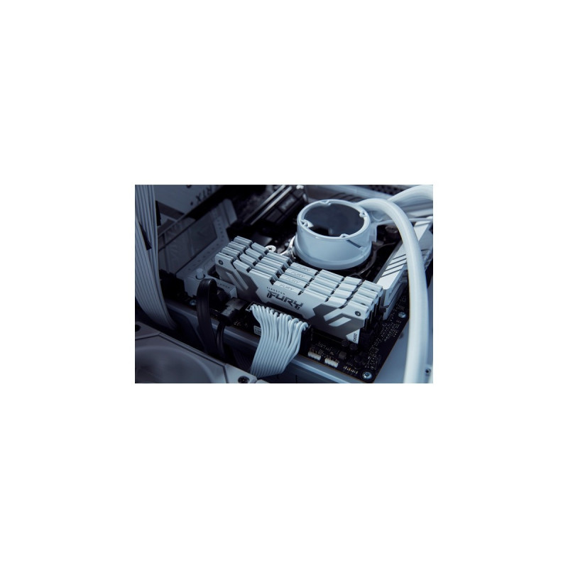 Kingston FURY DIMM 32 GB DDR5-7200 (2x 16 GB) Dual-Kit, Arbeitsspeicher(weiß, KF572C38RWK2-32, Renegade, INTEL XMP)