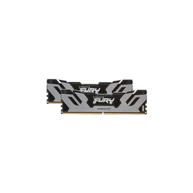 Kingston FURY DIMM 48 GB DDR5-6400 (2x 24 GB) Dual-Kit, Arbeitsspeicher(silber/schwarz, KF564C32RSK2-48, Renegade, INTEL XMP)