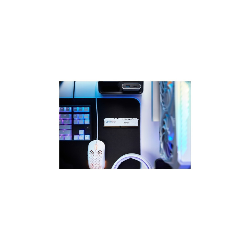 Kingston FURY DIMM 64 GB DDR5-5200 (2x 32 GB) Dual-Kit, Arbeitsspeicher(weiß, KF552C36BWEK2-64, Beast, AMD EXPO)