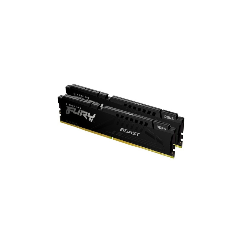 Kingston FURY DIMM 64 GB DDR5-5600 (2x 32 GB) Dual-Kit, Arbeitsspeicher(schwarz, KF556C40BBK2-64, Beast, INTEL XMP, Outlet)