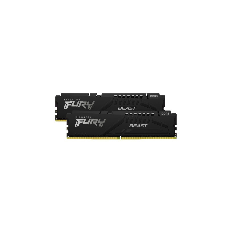 Kingston FURY DIMM 64 GB DDR5-5600 (2x 32 GB) Dual-Kit, Arbeitsspeicher(schwarz, KF556C36BBEK2-64, Beast, AMD EXPO)