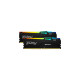 Kingston FURY DIMM 64 GB DDR5-5600 (2x 32 GB) Dual-Kit, Arbeitsspeicher(schwarz, KF556C36BBEAK2-64, Fury Beast RGB, AMD EXPO)