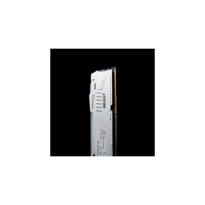 Kingston FURY DIMM 64 GB DDR5-5600 (2x 32 GB) Dual-Kit, Arbeitsspeicher(weiß, KF556C40BWAK2-64, Beast RGB, INTEL XMP)