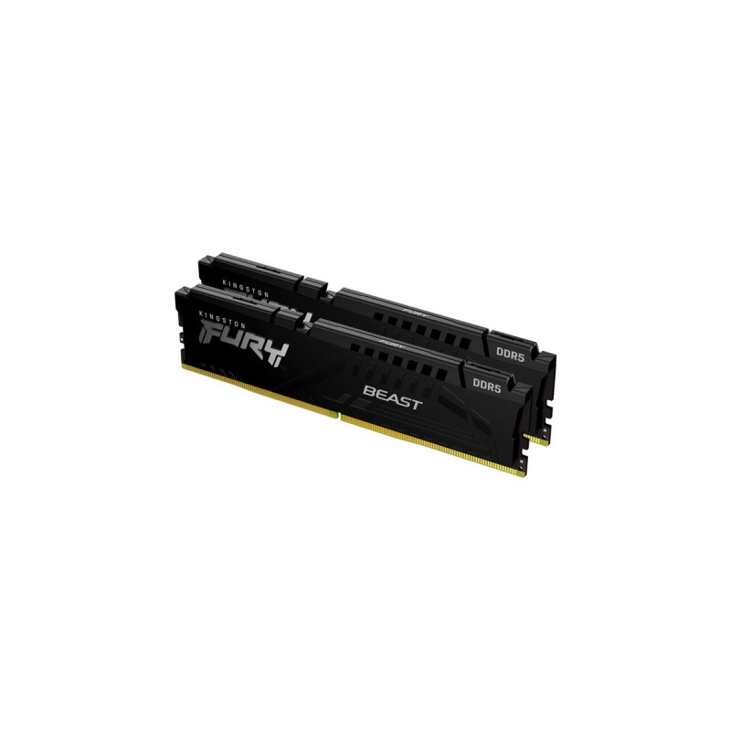 Kingston FURY DIMM 64 GB DDR5-6000 (2x 32 GB) Dual-Kit, Arbeitsspeicher(schwarz, KF560C36BBEK2-64, Beast, AMD EXPO, Outlet)