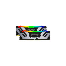 Kingston FURY DIMM 64 GB DDR5-6000 (2x 32 GB) Dual-Kit, Arbeitsspeicher(schwarz/silber, KF560C32RSAK2-64, Fury Renegade RGB, INTEL XMP)