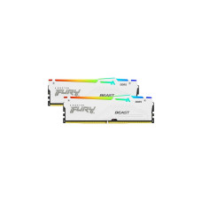 Kingston FURY DIMM 64 GB DDR5-6000 (2x 32 GB) Dual-Kit, Arbeitsspeicher(weiß, KF560C40BWAK2-64, Beast RGB, INTEL XMP)