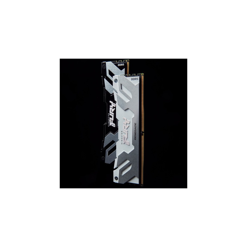 Kingston FURY DIMM 64 GB DDR5-6000 (2x 32 GB) Dual-Kit, Arbeitsspeicher(weiß, KF560C32RWK2-64, Renegade, INTEL XMP)