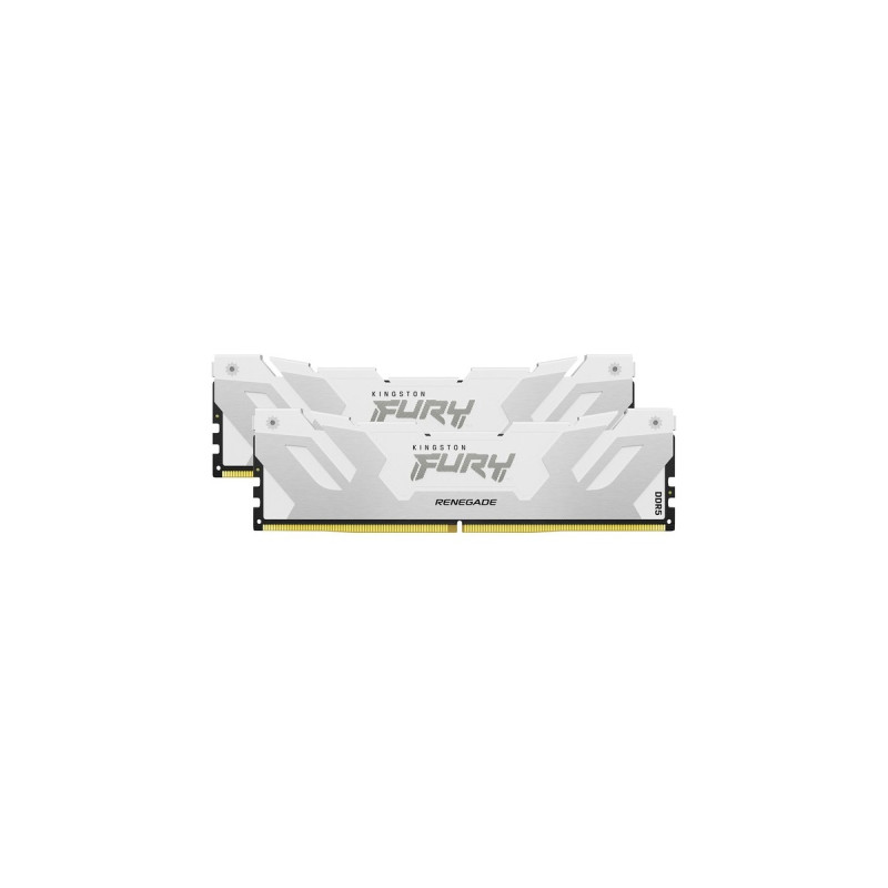Kingston FURY DIMM 64 GB DDR5-6400 (2x 32 GB) Dual-Kit, Arbeitsspeicher(weiß, KF564C32RWK2-64, Renegade XMP, INTEL XMP)