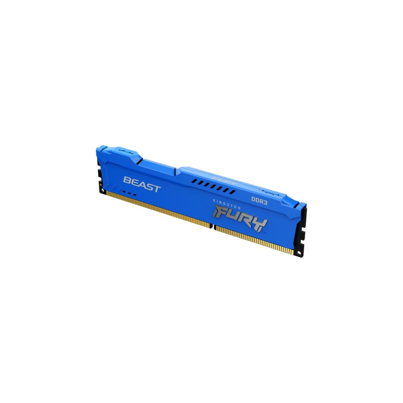 Kingston FURY DIMM 8 GB DDR3-1600, Arbeitsspeicher(blau, KF316C10B/8, Beast)