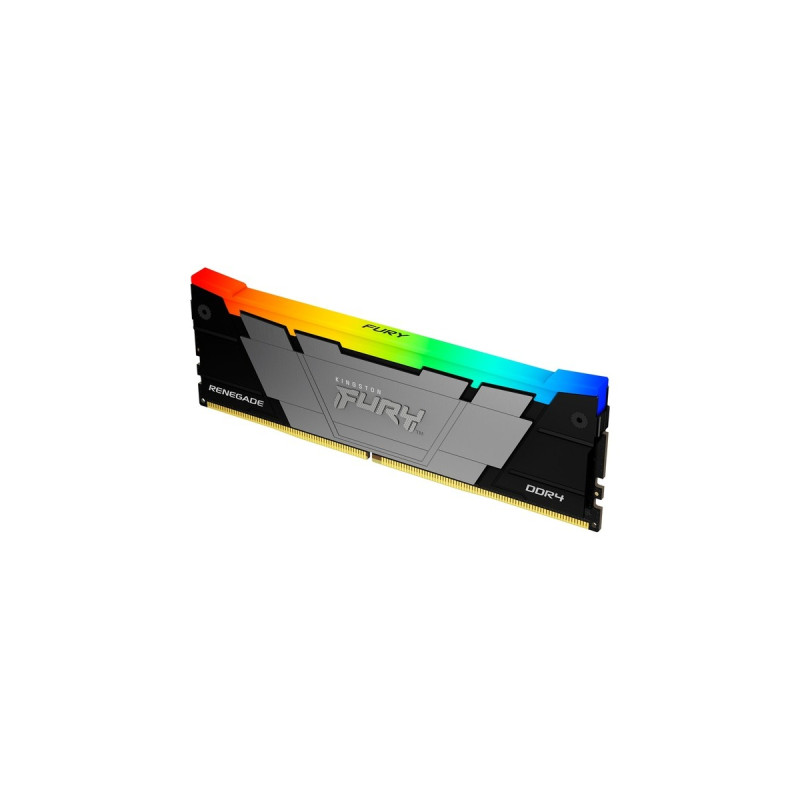Kingston FURY DIMM 8 GB DDR4-3600 , Arbeitsspeicher(schwarz, KF436C16RB2A/8, Renegade RGB, INTEL XMP)