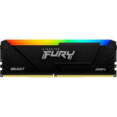 Kingston FURY DIMM 8 GB DDR4-3733, Arbeitsspeicher(schwarz, KF437C19BB2A/8, Beast RGB, INTEL XMP)