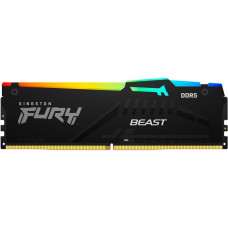 Kingston FURY DIMM 8 GB DDR5-5200, Arbeitsspeicher(schwarz, KF552C36BBEA-8, Beast RGB, AMD EXPO)
