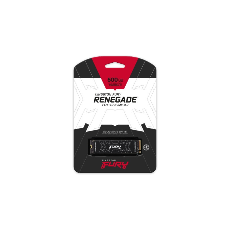 Kingston FURY Renegade 500 GB, SSD(schwarz, PCIe 4.0 x4, NVMe, M.2 2280)