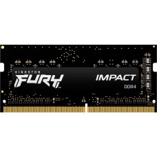 Kingston FURY SO-DIMM 16 GB DDR4-3200, Arbeitsspeicher(schwarz, KF432S20IB/16, Impact, INTEL XMP)