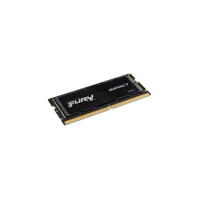 Kingston FURY SO-DIMM 16 GB DDR5-4800, Arbeitsspeicher(schwarz, KF548S38IB-16, Impact, INTEL XMP)