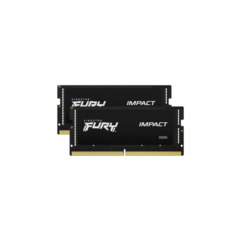Kingston FURY SO-DIMM 32 GB DDR5-5600 (2x 16 GB) Dual-Kit, Arbeitsspeicher(schwarz, KF556S40IBK2-32, Impact)