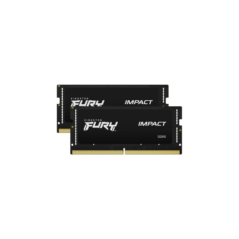 Kingston FURY SO-DIMM 64 GB DDR5-5600 (2x 32 GB) Dual-Kit, Arbeitsspeicher(schwarz, KF556S40IBK2-64, Impact)