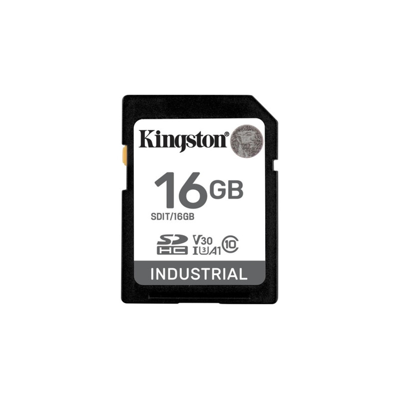 Kingston Industrial 16 GB SDHC, Speicherkarte(schwarz, UHS-I U3, Class 10, V30, A1)