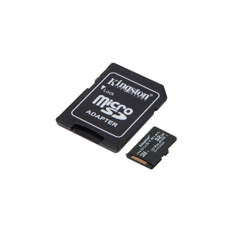 Kingston Industrial 32 GB microSDHC, Speicherkarte(schwarz, UHS-I U3, Class 10, V30, A1)