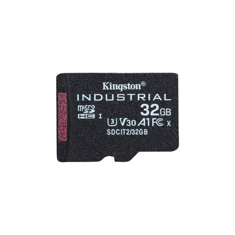 Kingston Industrial 32 GB microSDHC, Speicherkarte(schwarz, UHS-I U3, Class 10, V30, A1)