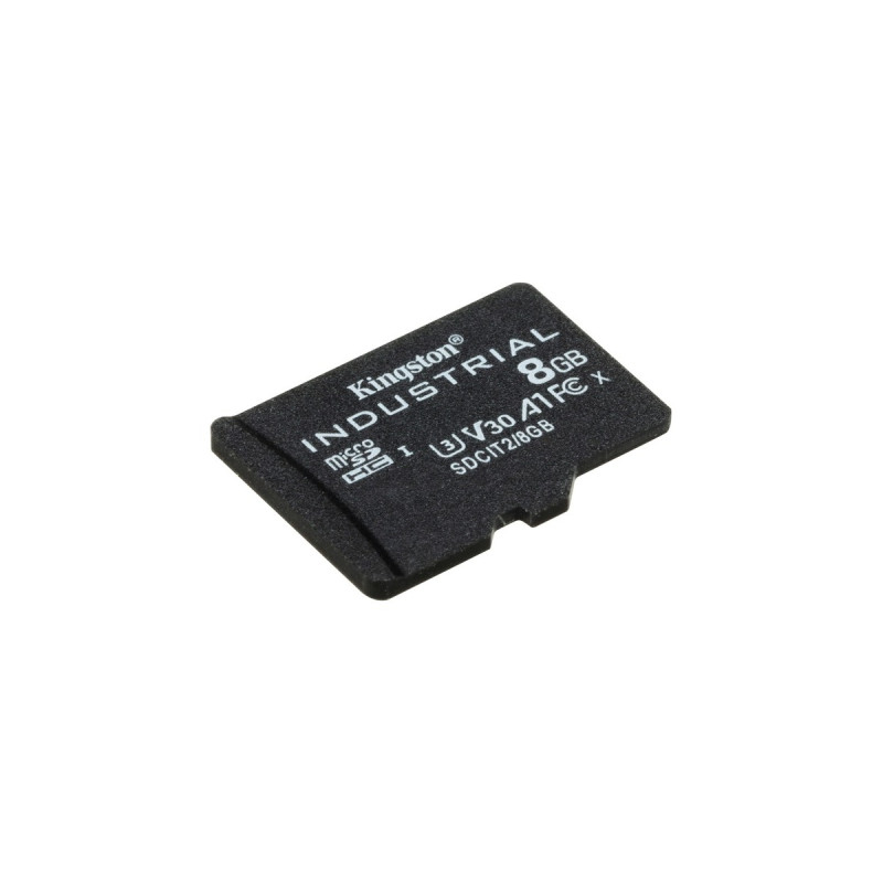 Kingston Industrial 8 GB microSDHC, Speicherkarte(schwarz, UHS-I U3, Class 10, V30, A1)
