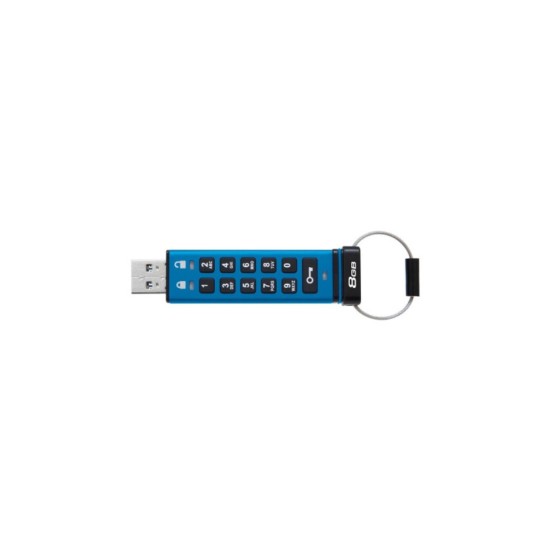 Kingston IronKey Keypad 200 8 GB, USB-Stick(USB-A 3.2 Gen 1)