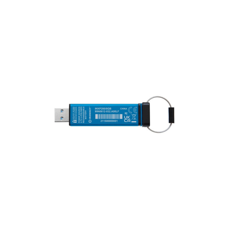 Kingston IronKey Keypad 200 8 GB, USB-Stick(USB-A 3.2 Gen 1)