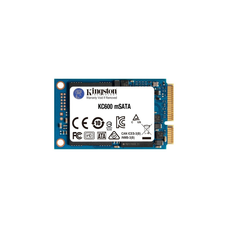 Kingston KC600 1024 GB, SSD(SATA 6 Gb/s, mSATA)