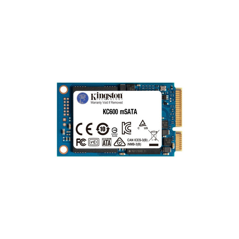 Kingston KC600 256 GB, SSD(SATA 6 Gb/s, mSATA)