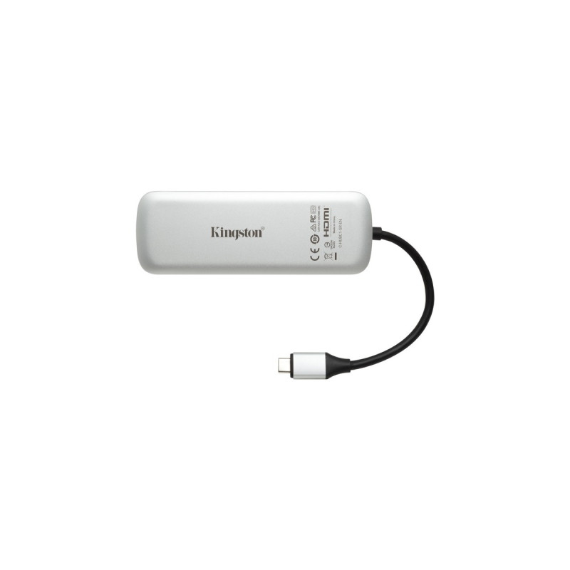 Kingston Nucleum USB-C-Hub, Dockingstation(silber)