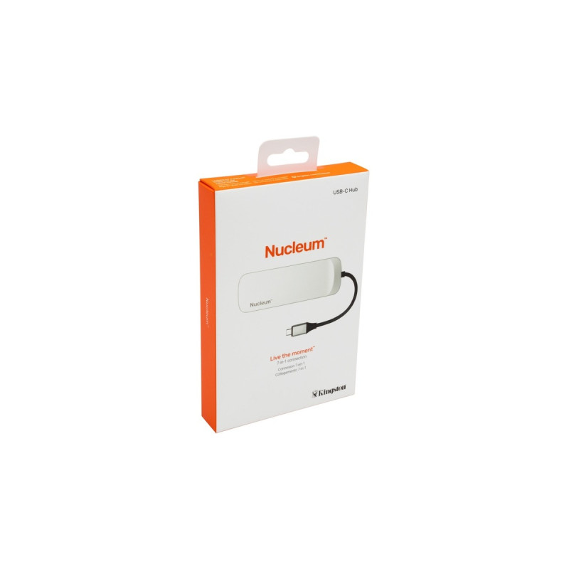 Kingston Nucleum USB-C-Hub, Dockingstation(silber)