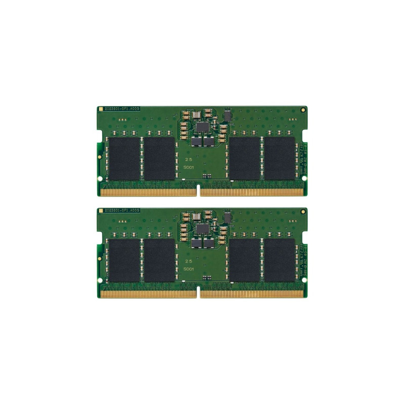 Kingston SO-DIMM 16 GB DDR5-5600 (2x 8 GB) Dual-Kit, Arbeitsspeicher(grün, KVR56S46BS6K2-16, Value RAM)