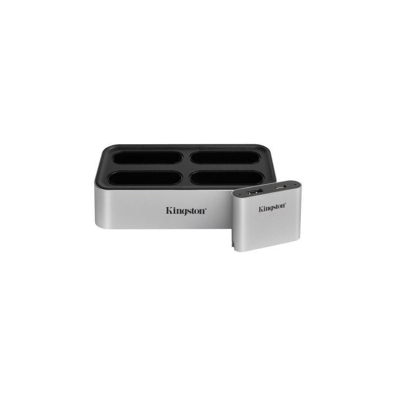 Kingston Workflow Station Dock + USB miniHub, Dockingstation(silber/schwarz)