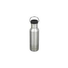 Klean Kanteen Trinkflasche Classic 800ml(edelstahl (gebürstet), mit schwarzem Loop Cap)