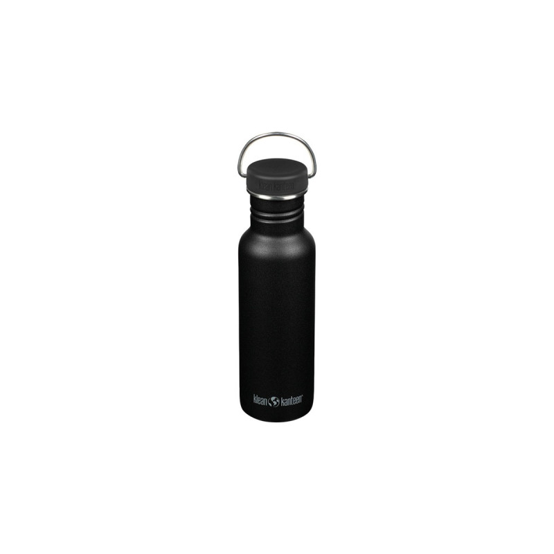 Klean Kanteen Trinkflasche Classic 800ml(schwarz (matt), mit schwarzem Loop Cap)