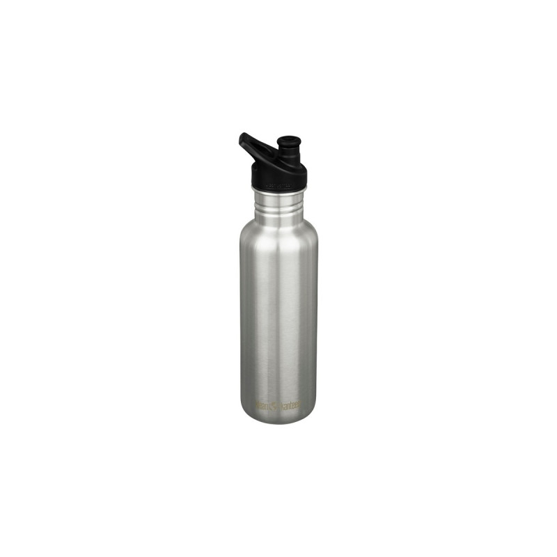 Klean Kanteen Trinkflasche Classic 800ml(edelstahl (gebürstet), mit SPORT CAP)
