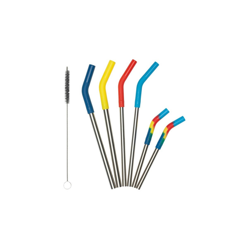 Klean Kanteen Trinkhalme aus Edelstahl Multi Color(edelstahl/mehrfarbig, 6 Stück)