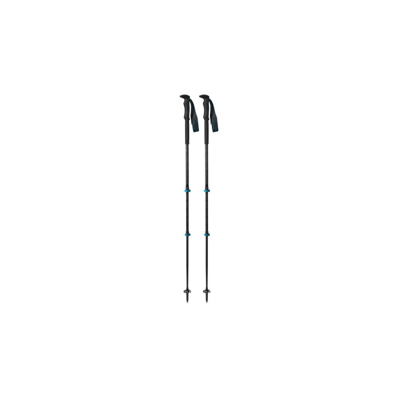 Komperdell Carbon C3 Pro, Fitnessgerät(schwarz/blau, 1 Paar, 105-140 cm)