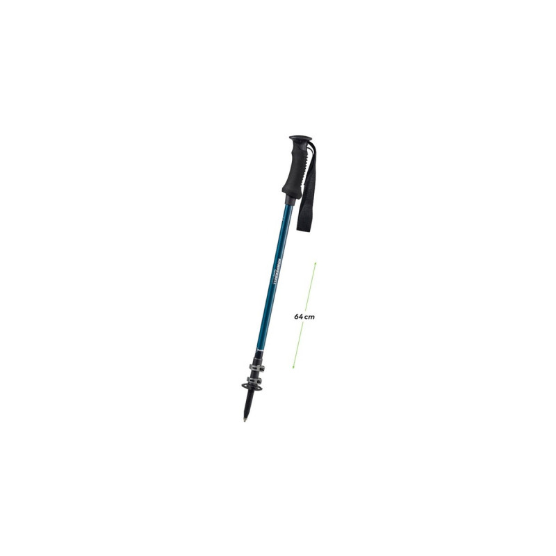 Komperdell Trekmaster Powerlock, Fitnessgerät(silber/blau, 1 Paar, 105 - 140 cm)