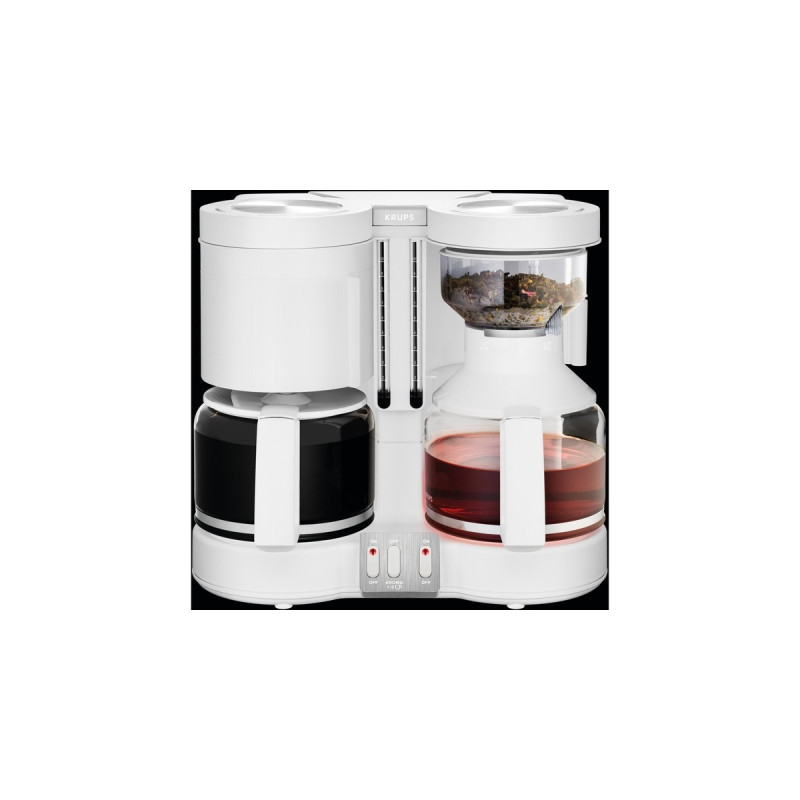 Krups Duothek Plus KM 8501, Filtermaschine(weiß)