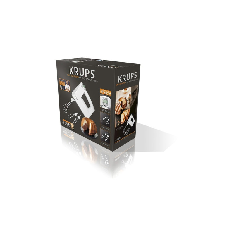 Krups Handmixer 3Mix 7000 F60814(weiß, 500 Watt)